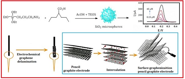Graphite Electrode Potentiometric Sensor Modified by Surface Imprinted Silica Gel to Measure Valproic Acid 