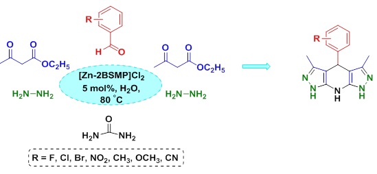 Efficient Pseudo-Six-Component Synthesis of Tetrahydro-pyrazolopyridines Using [Zn-2BSMP]Cl2 