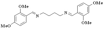 Preparation and Crystal Structure of N,N΄-bis(2,4-dimethoxybenzylidene)-butane-1,4-diamine Monohydrate 