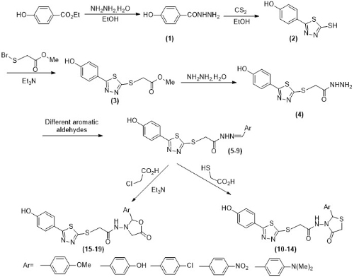 Synthesis and Characterization of New Thiazolidinone and Oxazolidinone Heterocyclic Derivatives from 2-Marcapto-1,3,4-Thiadiazole Compounds 