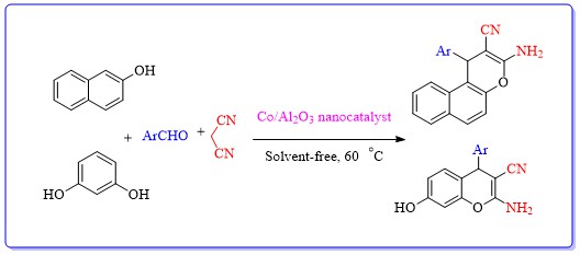 Alumina-Supported Cobalt Nanoparticles Efficiently Catalyzed the Synthesis of Chromene Derivatives under Solvent-Free Condition 