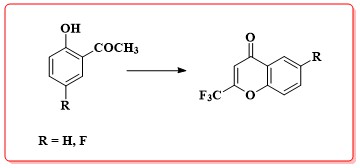 Cyclodehydration and Baker-Venkataraman Rearrangement Methodologies for the Preparation of Fluorinated 4H-Chromones 