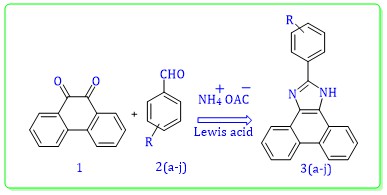 One-pot Synthesize of Phenyl Phenanthro Imidazole Derivatives Catalyzed by Lewis Acid in the Presence of Ammonium Acetate 