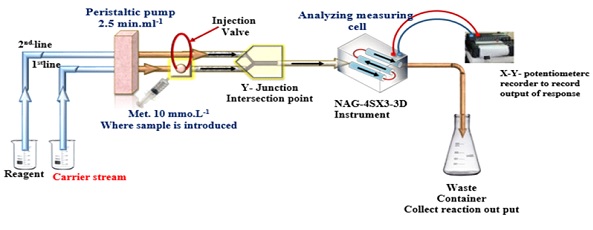 A Pioneered Homemade NAG-4SX3-3D Analyzer Coupled with Continuous Flow Injection Analysis New Approach for The On-Line Turbidimetric Measurements of Metronidazole in Pure and Pharmaceutical Formulations 